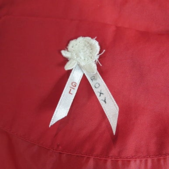 Roxy Iridescent Red Belted Coat - Picture 6 of 7